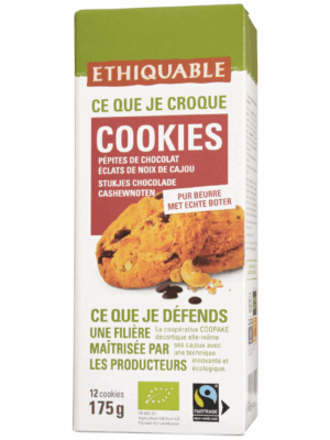Doosje Cookies met stukjes chocolade en cashewnoten